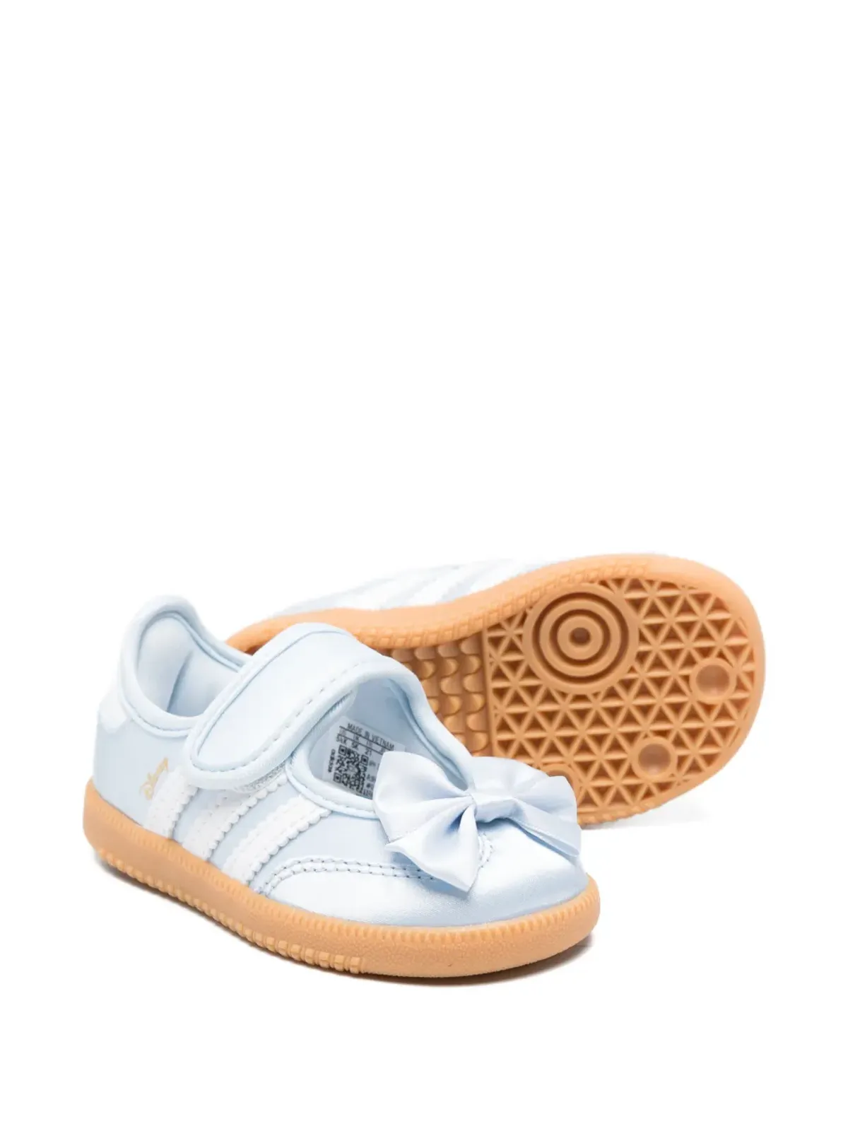 adidas Originals Kids x Disney ボウストラップ レザー スニーカー - ブルー - 画像2