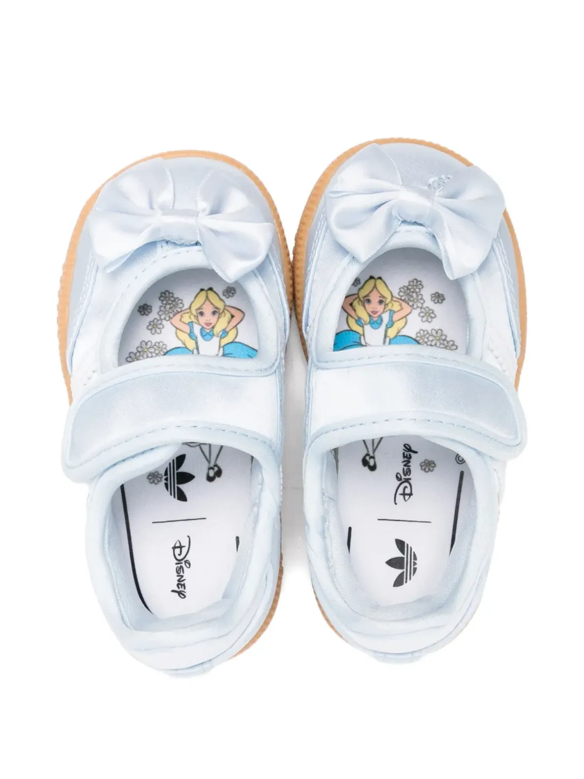 adidas Originals Kids x Disney ボウストラップ レザー スニーカー - ブルー - 画像3