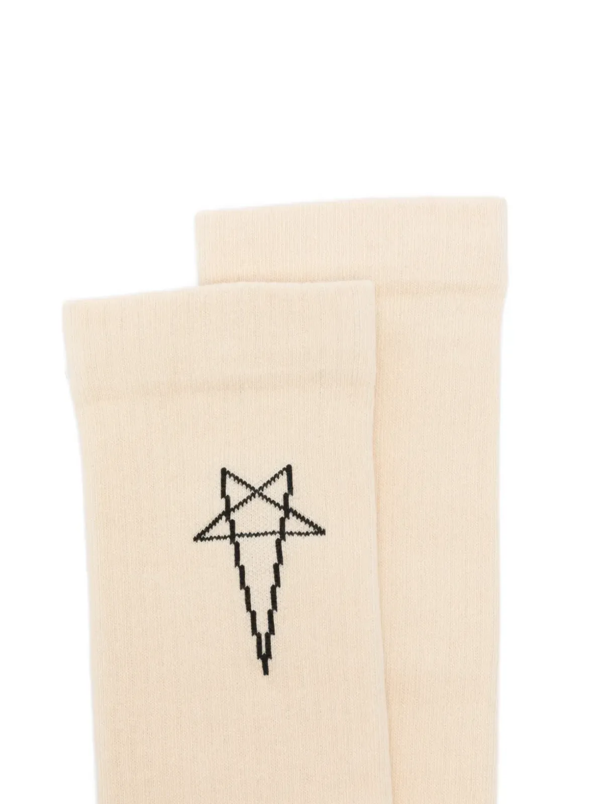 Rick Owens DRKSHDW ペンタグラム・インターシャ ハイソックス - 画像3