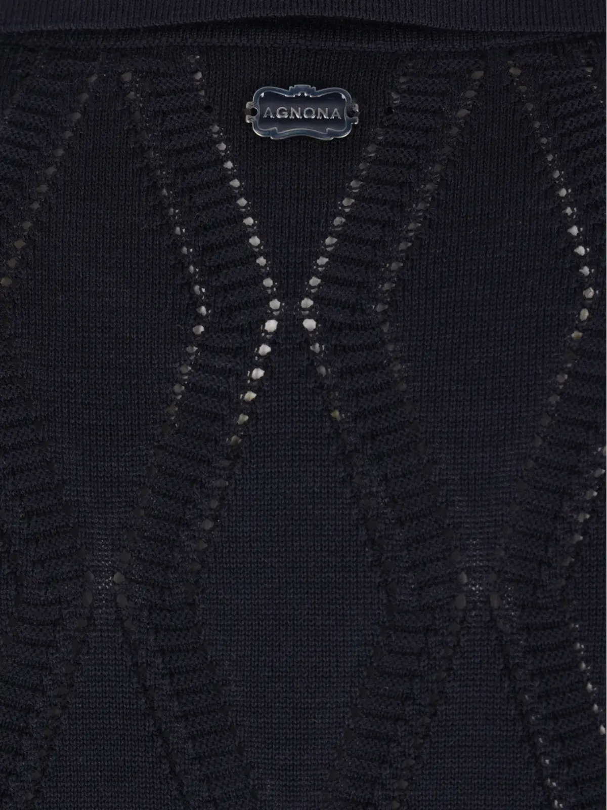 Agnona ダイヤモンドパターン Tシャツ - 画像3