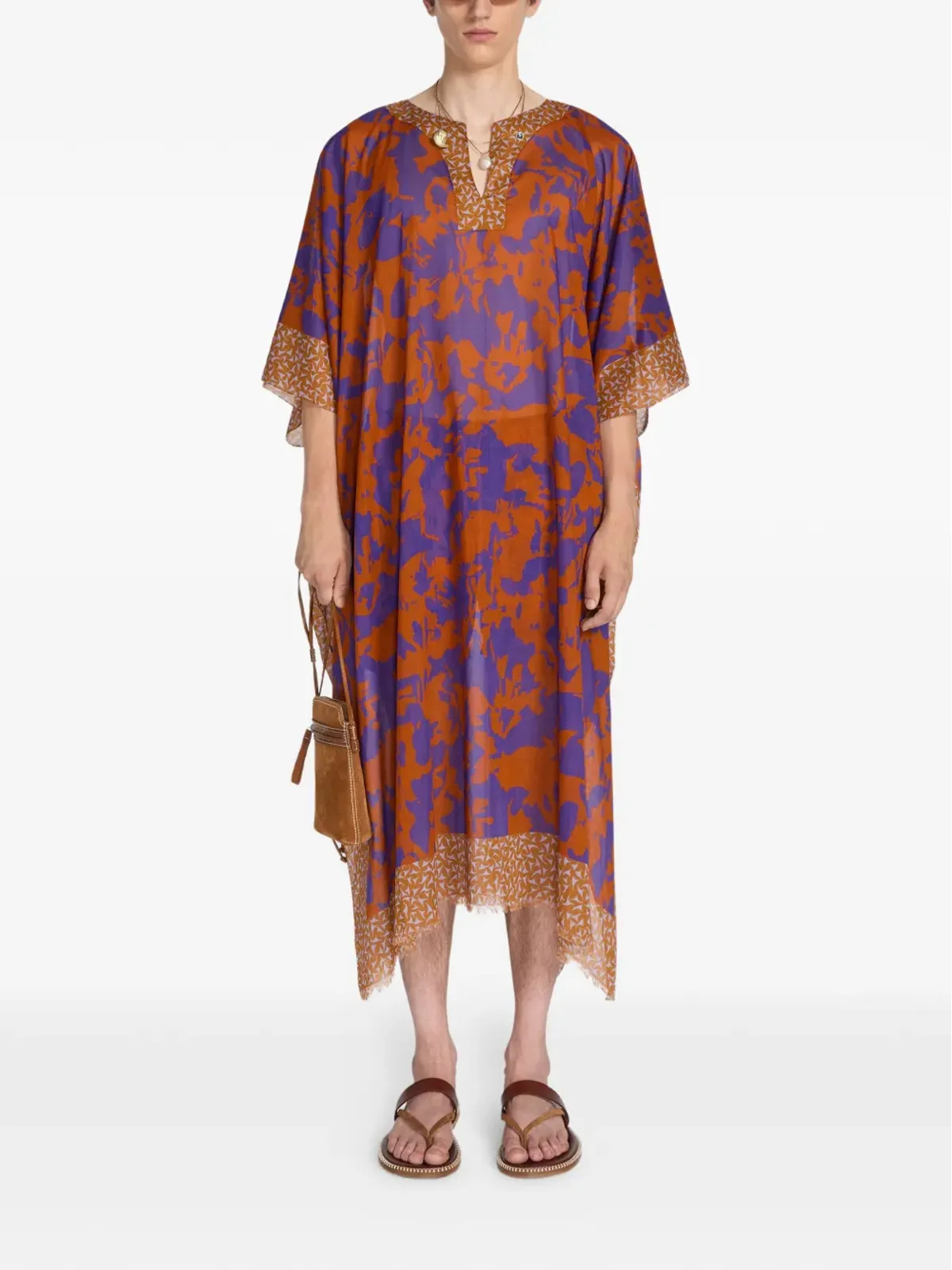 DRIES VAN NOTEN スエードフォンポーチ - 画像3