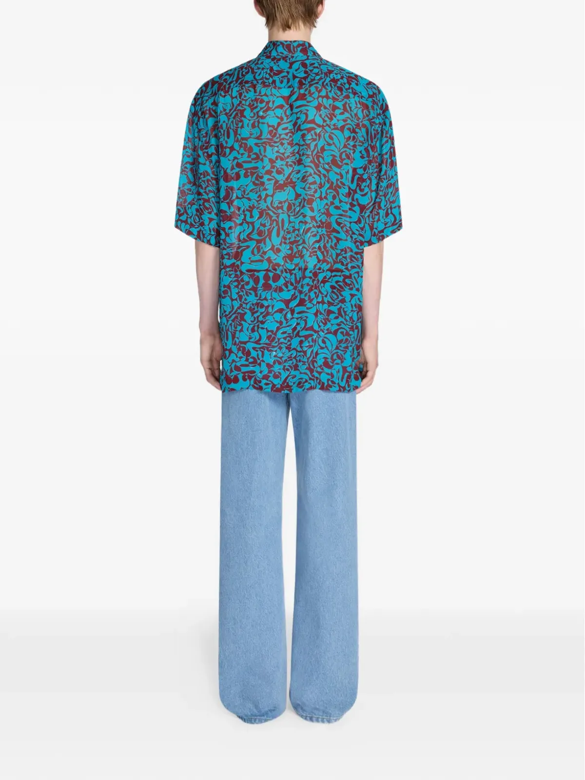 DRIES VAN NOTEN 花柄プリント 半袖シャツ - ブルー - 画像4