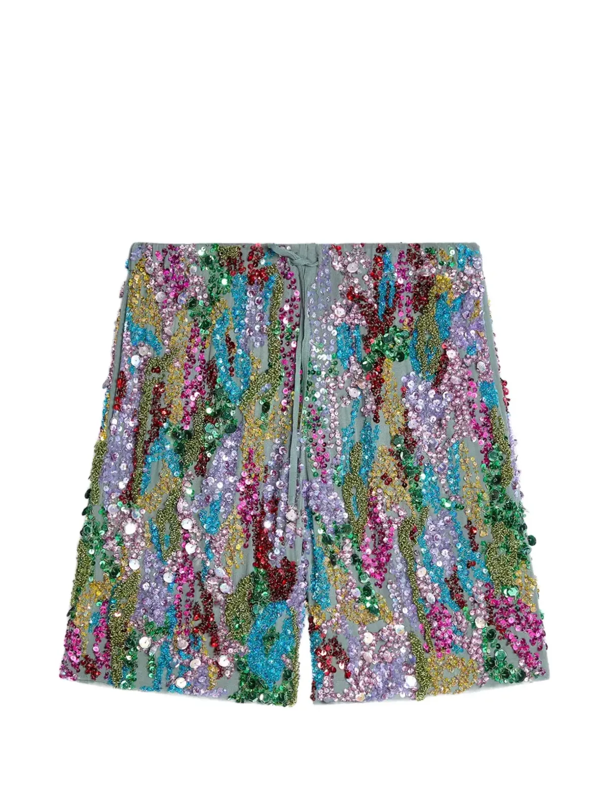DRIES VAN NOTEN スパンコール装飾ショーツ - 画像1