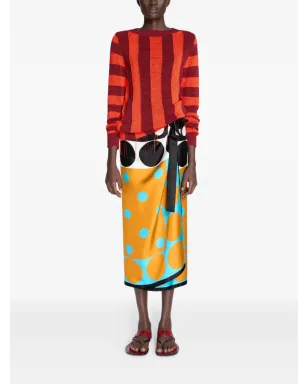 DRIES VAN NOTEN ストライプレザーサンダル - レッド - サムネイル4