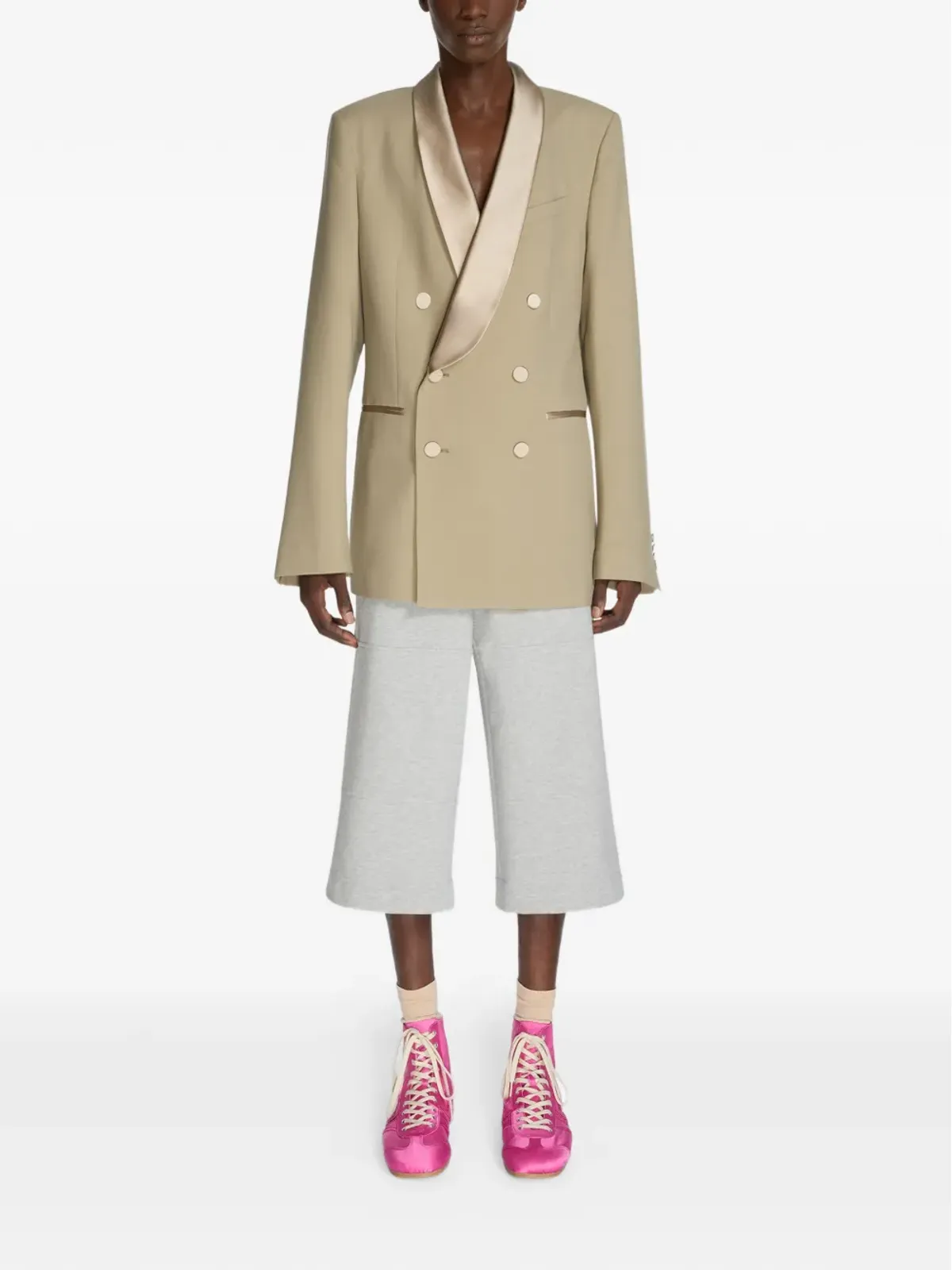 DRIES VAN NOTEN タキシード風ダブルブレストブレザー - 画像2
