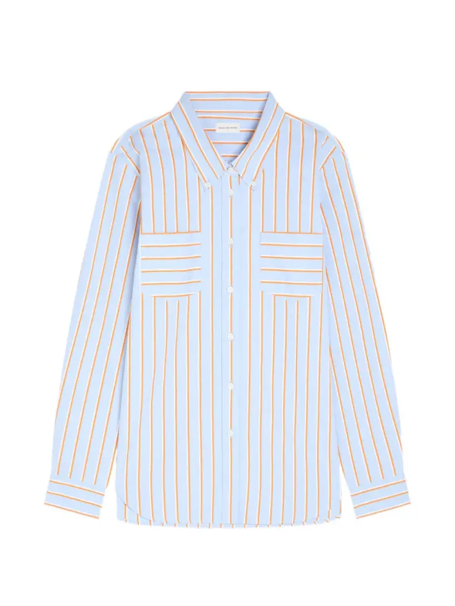 Dries Van Noten DRIES VAN NOTEN ストライプコットンシャツの商品画像