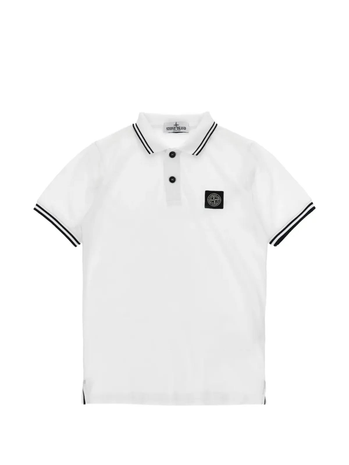Stone Island Junior 半袖ポロシャツ - White - 画像1