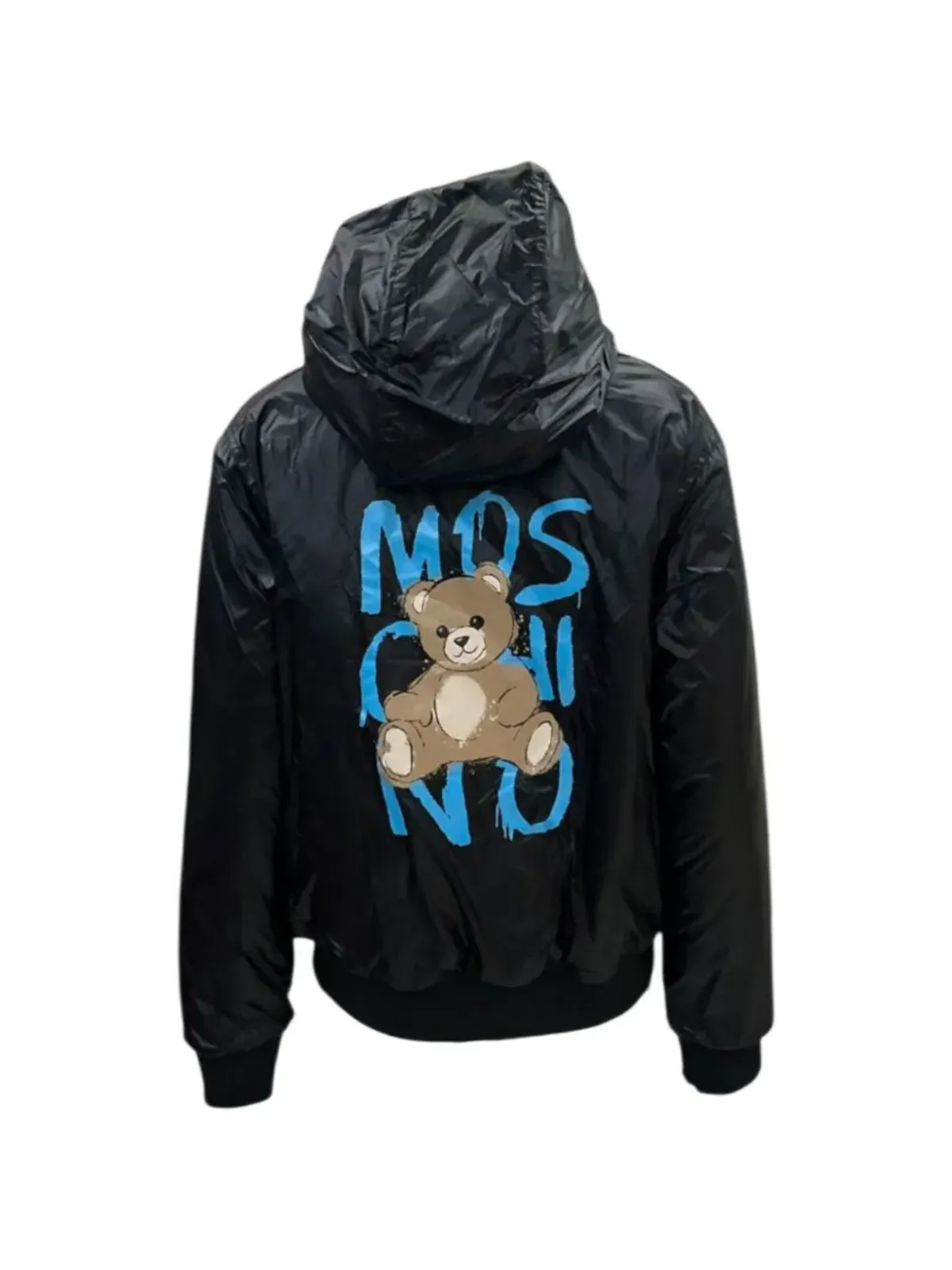 Moschino Kids テディジャケット ブラック - 画像2