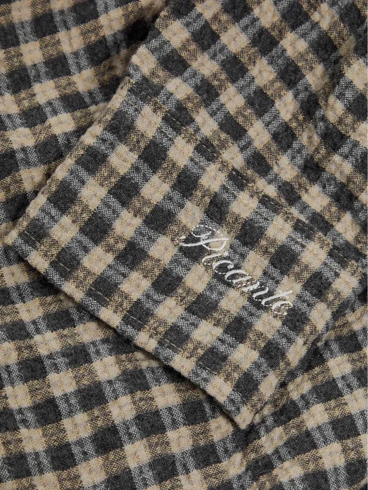 PICANTE Rocco checked shirt - Black - 画像2