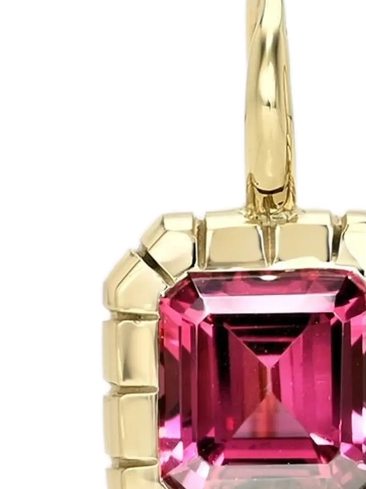 Retrouvaí rhodolite earrings - Gold - 画像2