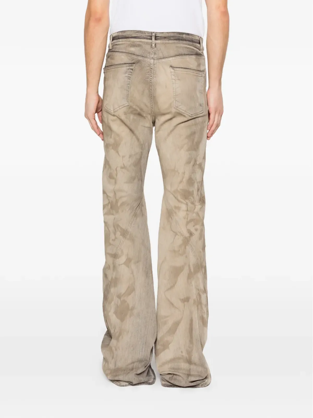 Rick Owens DRKSHDW ウォッシュド ブーツカットジーンズ - 画像4