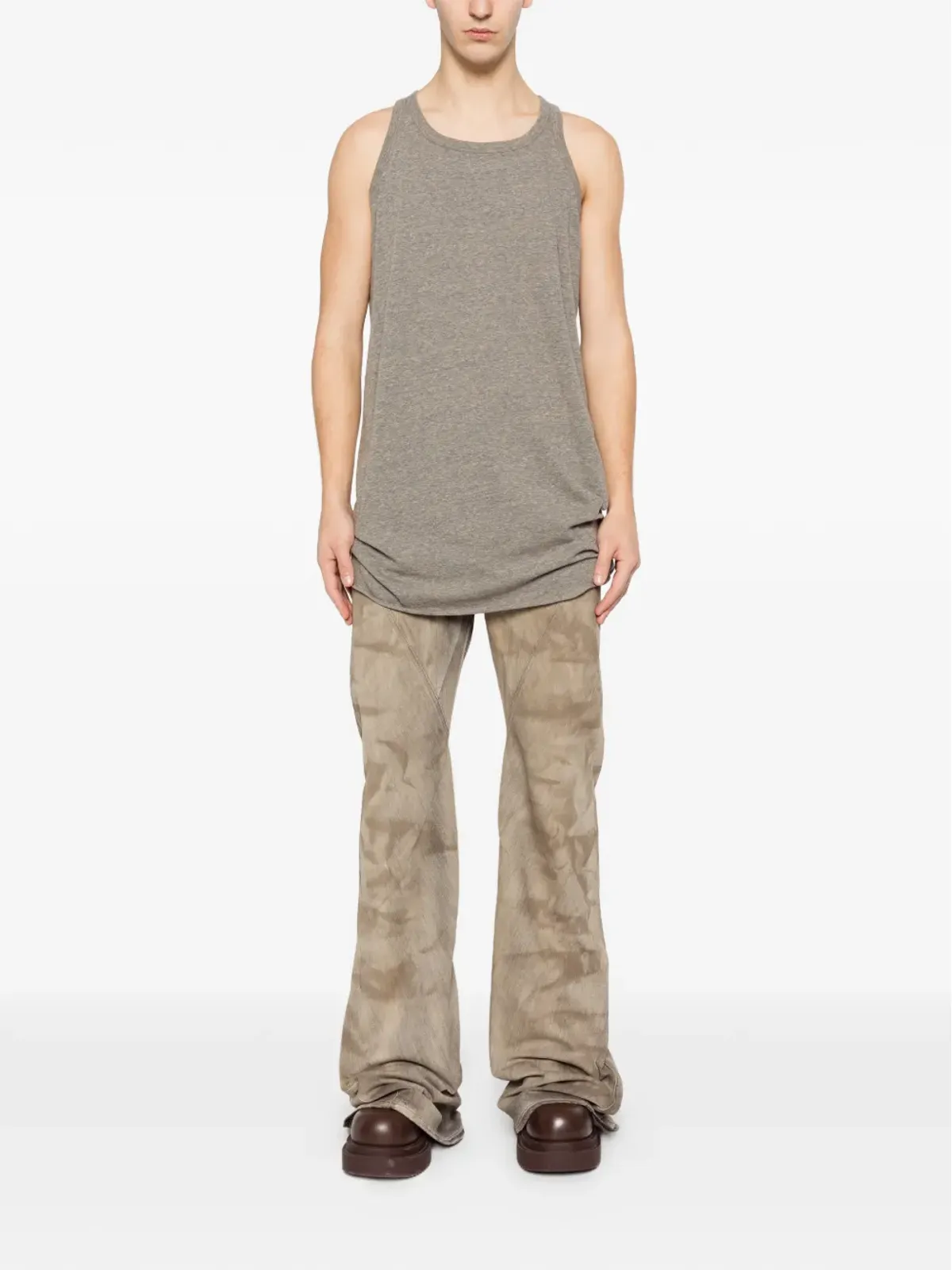 Rick Owens DRKSHDW メランジ効果のタンクトップ - 画像2