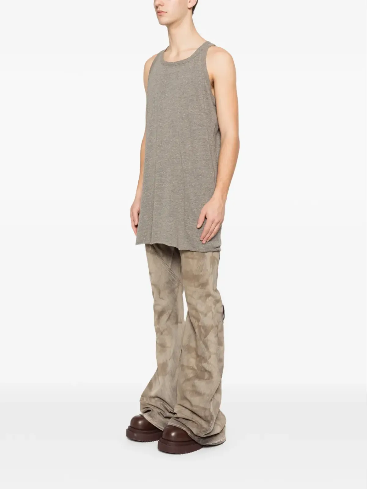 Rick Owens DRKSHDW メランジ効果のタンクトップ - 画像3