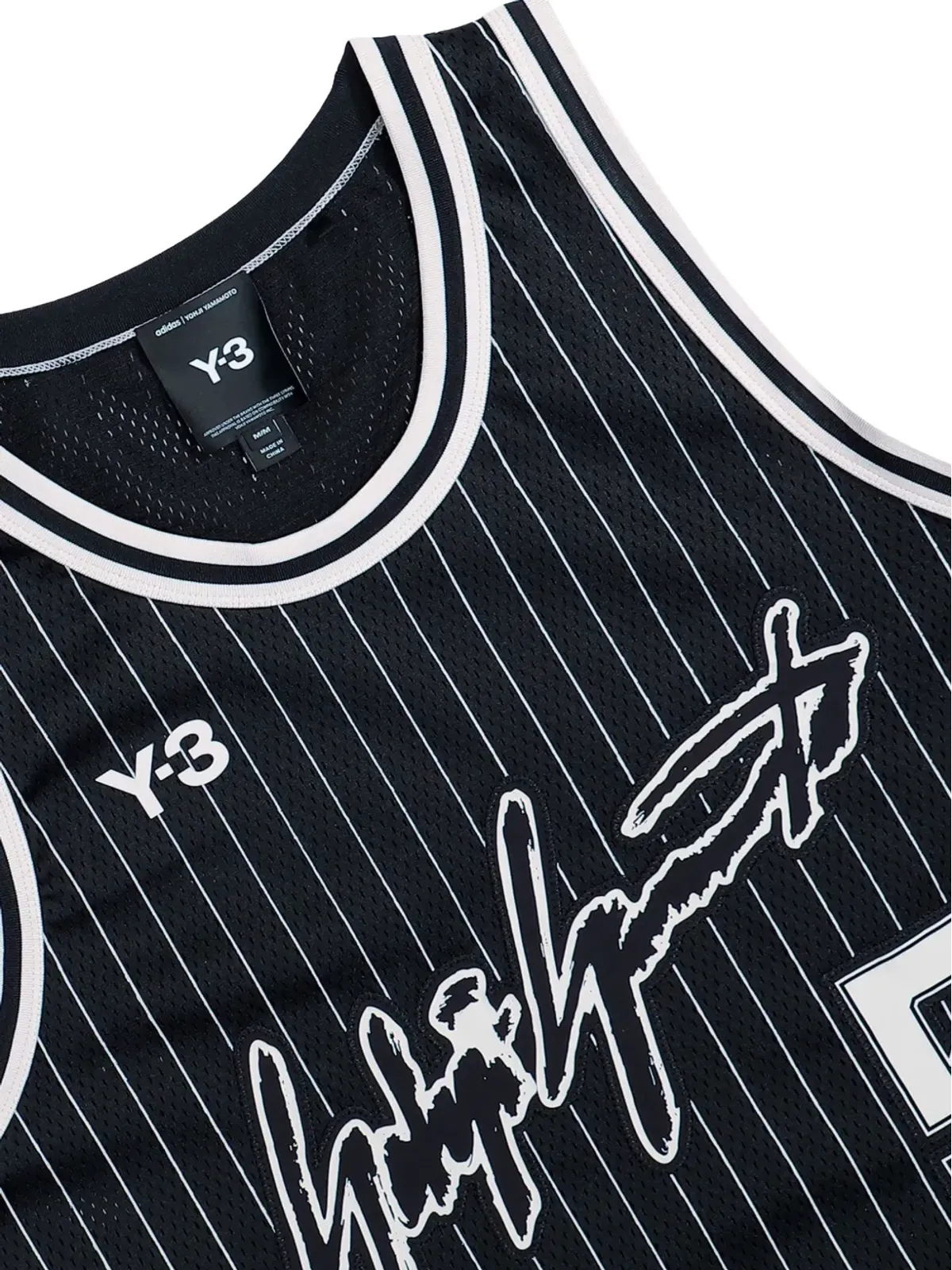 Y-3 ストライプ ノースリーブ バスケットボールジャージ - 画像3