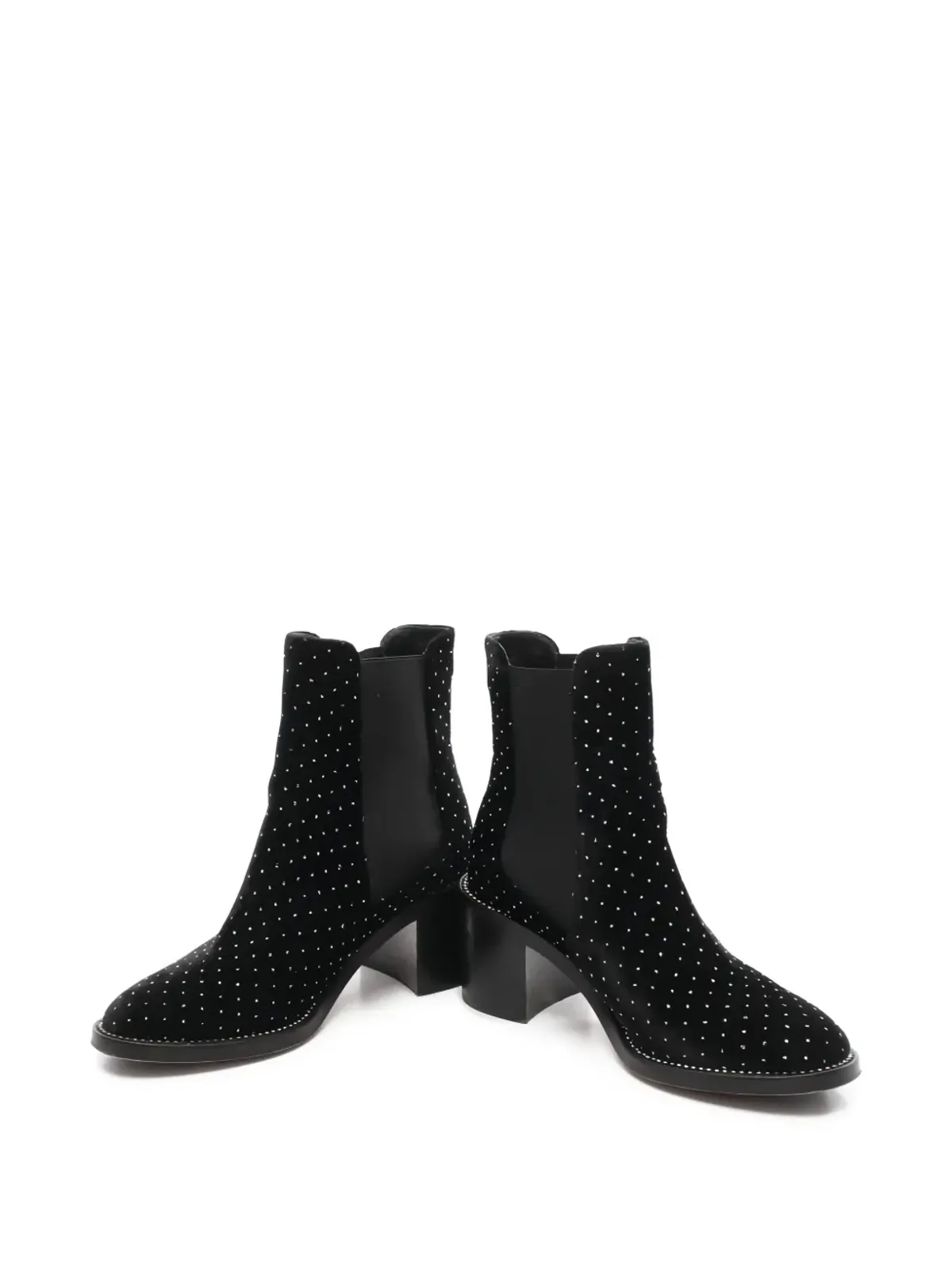 Jimmy Choo Pre-Owned 2000s ベルベットブーツ - 画像2