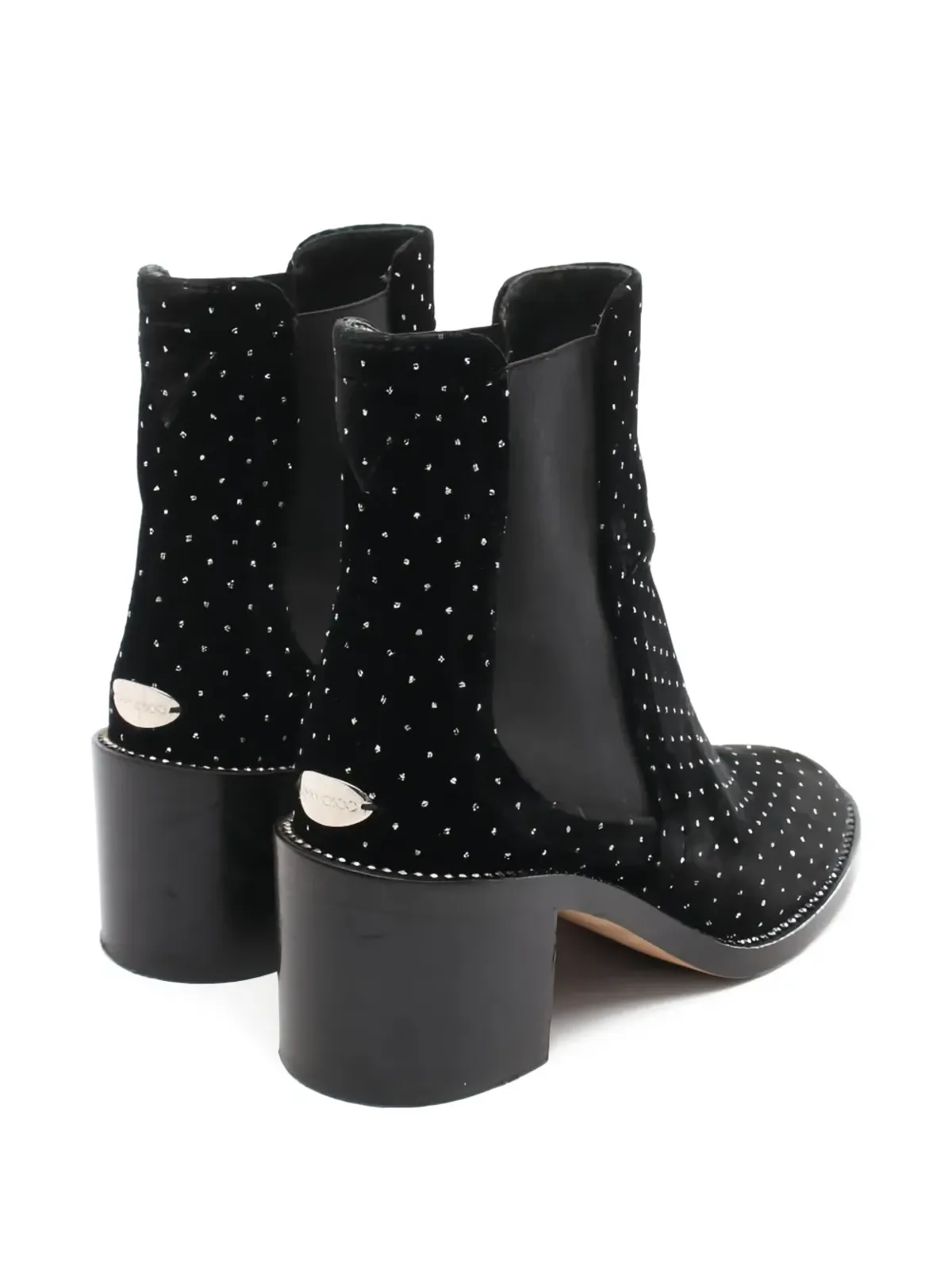 Jimmy Choo Pre-Owned 2000s ベルベットブーツ - 画像3