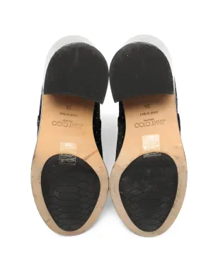 Jimmy Choo Pre-Owned 2000s ベルベットブーツ - サムネイル4