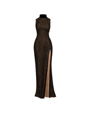 Lethicia Bronstein high-neck sleeveless dress - Black - サムネイル1
