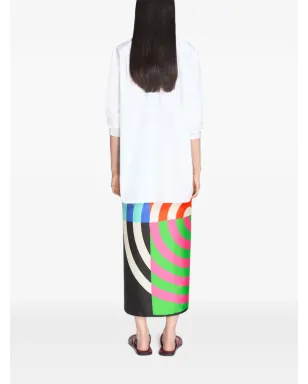 DRIES VAN NOTEN ゆるめコットンシャツ - ホワイト - サムネイル4