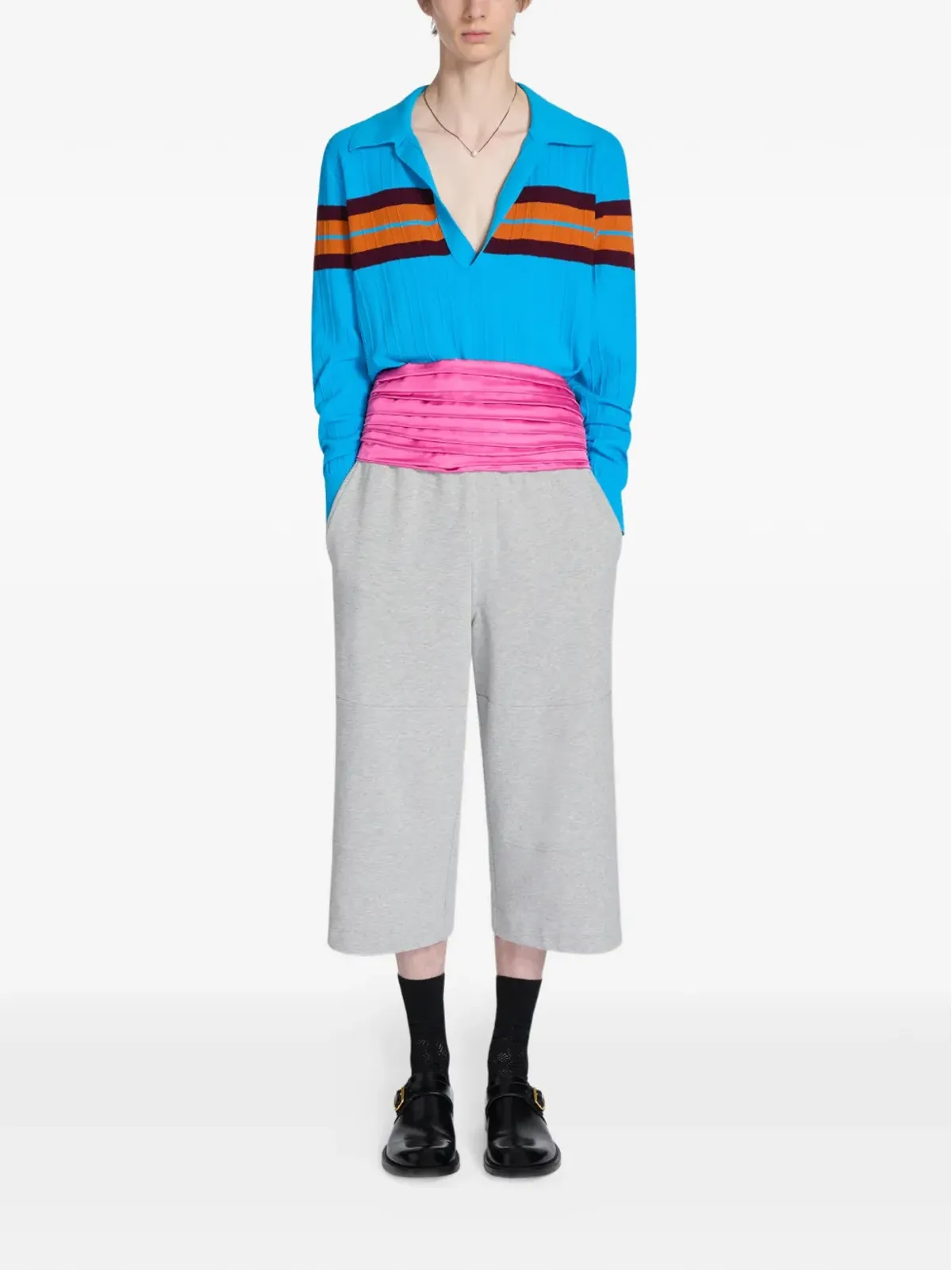DRIES VAN NOTEN ストライプ柄ニットセーター - 画像2