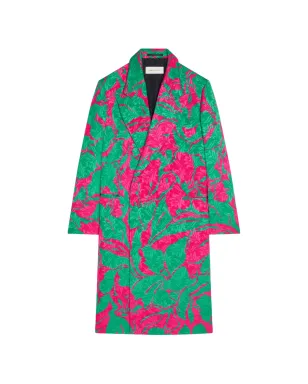 DRIES VAN NOTEN 花柄プリント ダブルブレストコート - サムネイル1