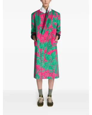 DRIES VAN NOTEN 花柄プリント ダブルブレストコート - サムネイル2