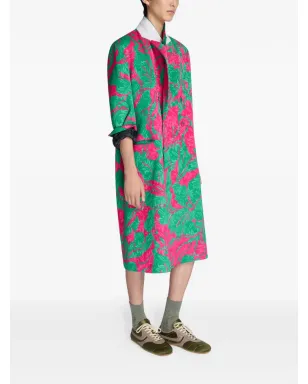 DRIES VAN NOTEN 花柄プリント ダブルブレストコート - サムネイル3