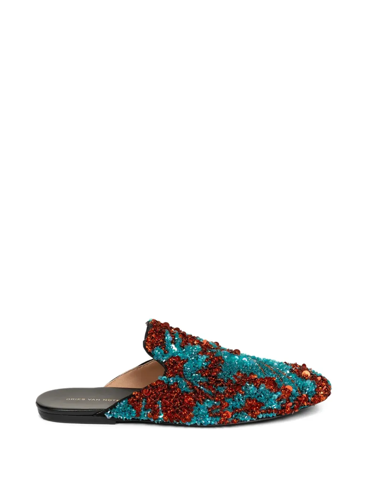 DRIES VAN NOTEN スパンコール付きスリッパ - 画像1