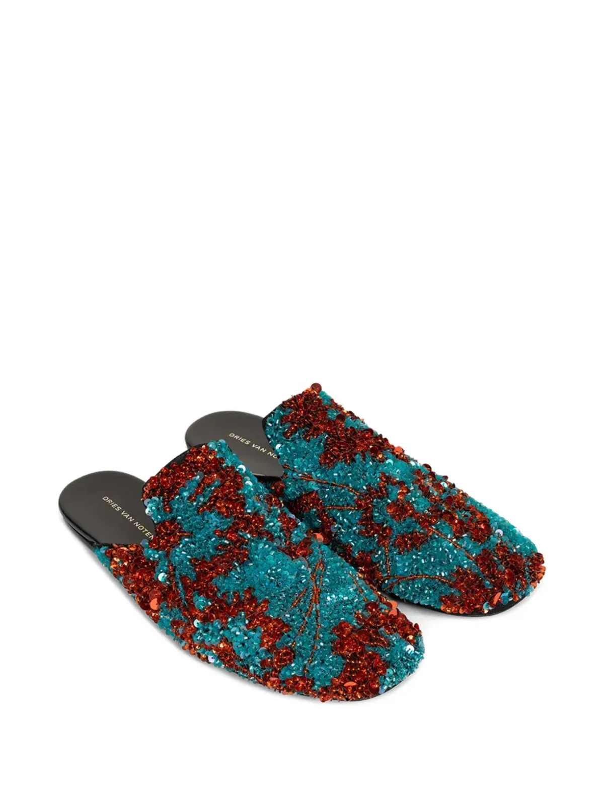 DRIES VAN NOTEN スパンコール付きスリッパ - 画像2