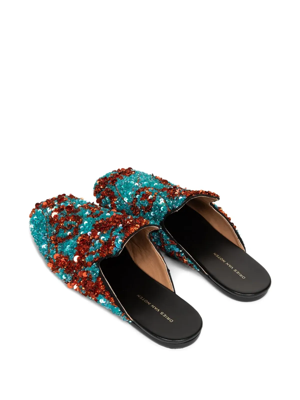 DRIES VAN NOTEN スパンコール付きスリッパ - 画像3
