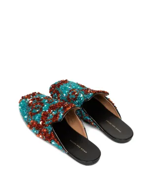 DRIES VAN NOTEN スパンコール付きスリッパ - サムネイル3
