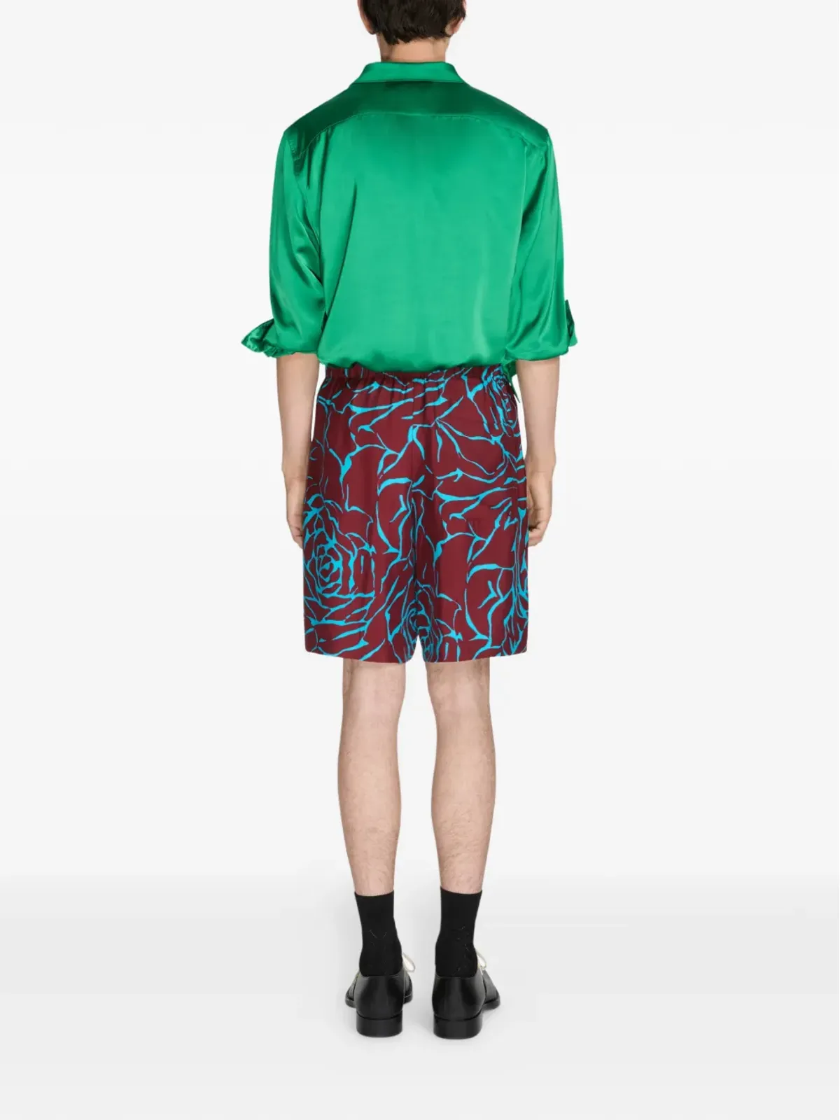 DRIES VAN NOTEN 花柄プリントショーツ - 画像4