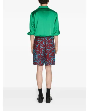 DRIES VAN NOTEN 花柄プリントショーツ - サムネイル4