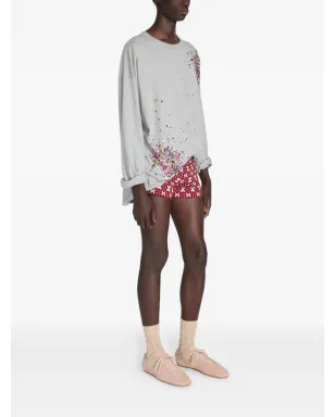 DRIES VAN NOTEN スパンコール装飾セーター - グレー - サムネイル3