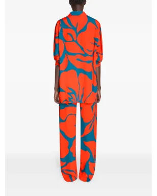 DRIES VAN NOTEN 花柄ルーズシャツ - オレンジ - サムネイル4