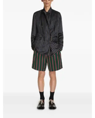 DRIES VAN NOTEN ストライプのダブルブレストブレザー（ブルー） - サムネイル2