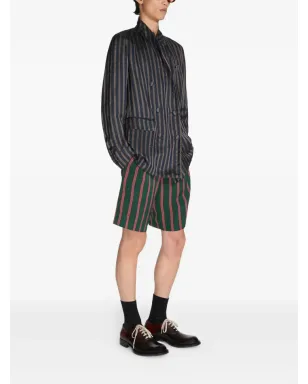 DRIES VAN NOTEN ストライプのダブルブレストブレザー（ブルー） - サムネイル3
