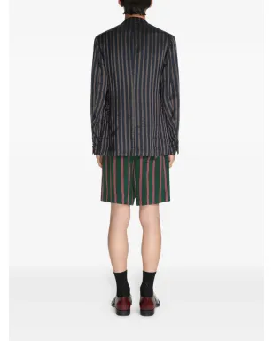 DRIES VAN NOTEN ストライプのダブルブレストブレザー（ブルー） - サムネイル4