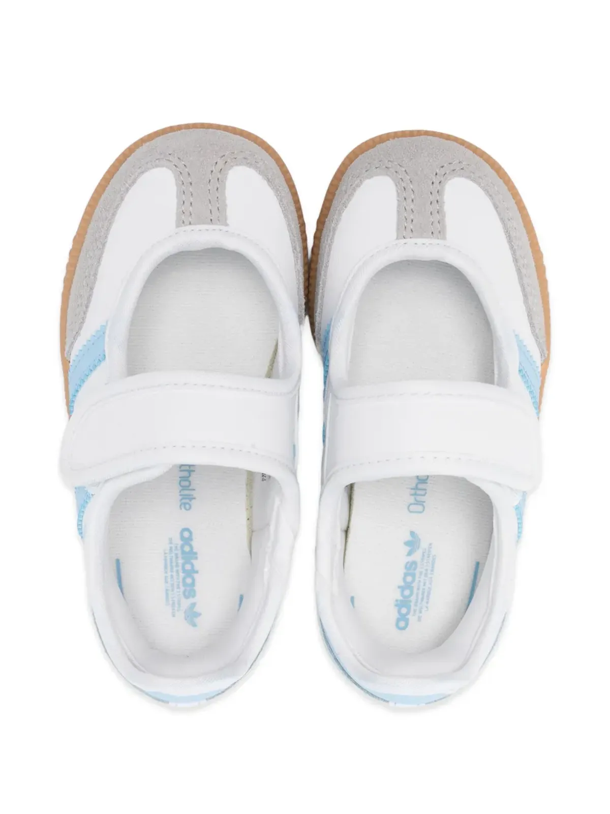 adidas Originals Kids Samba Jane I touch-strap sneakers - White - 画像3