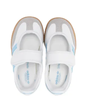 adidas Originals Kids Samba Jane I touch-strap sneakers - White - サムネイル3