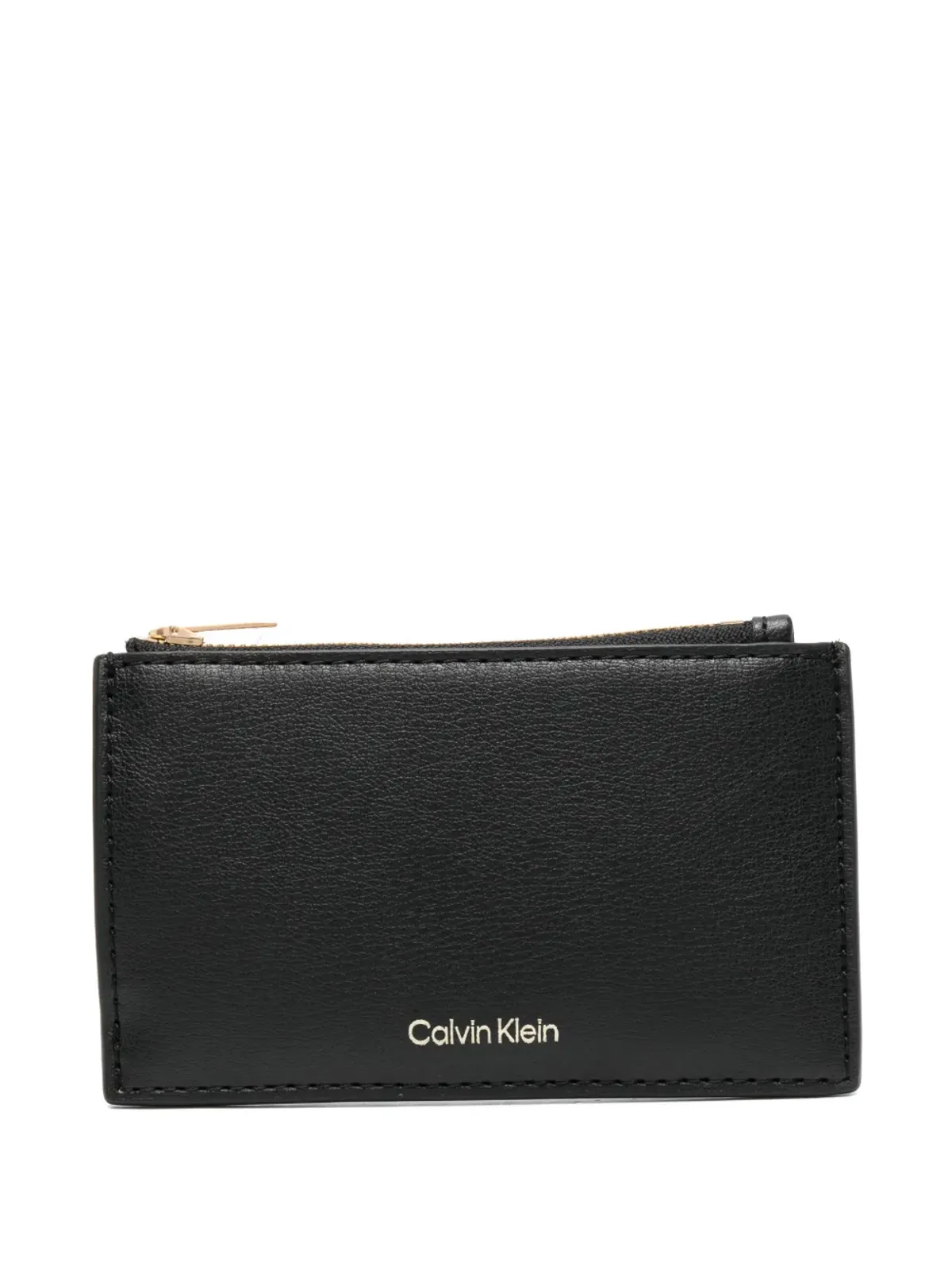 Calvin Klein 箔ロゴ トップジップ カードホルダー - 画像1