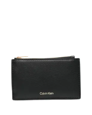 Calvin Klein 箔ロゴ トップジップ カードホルダー - サムネイル1