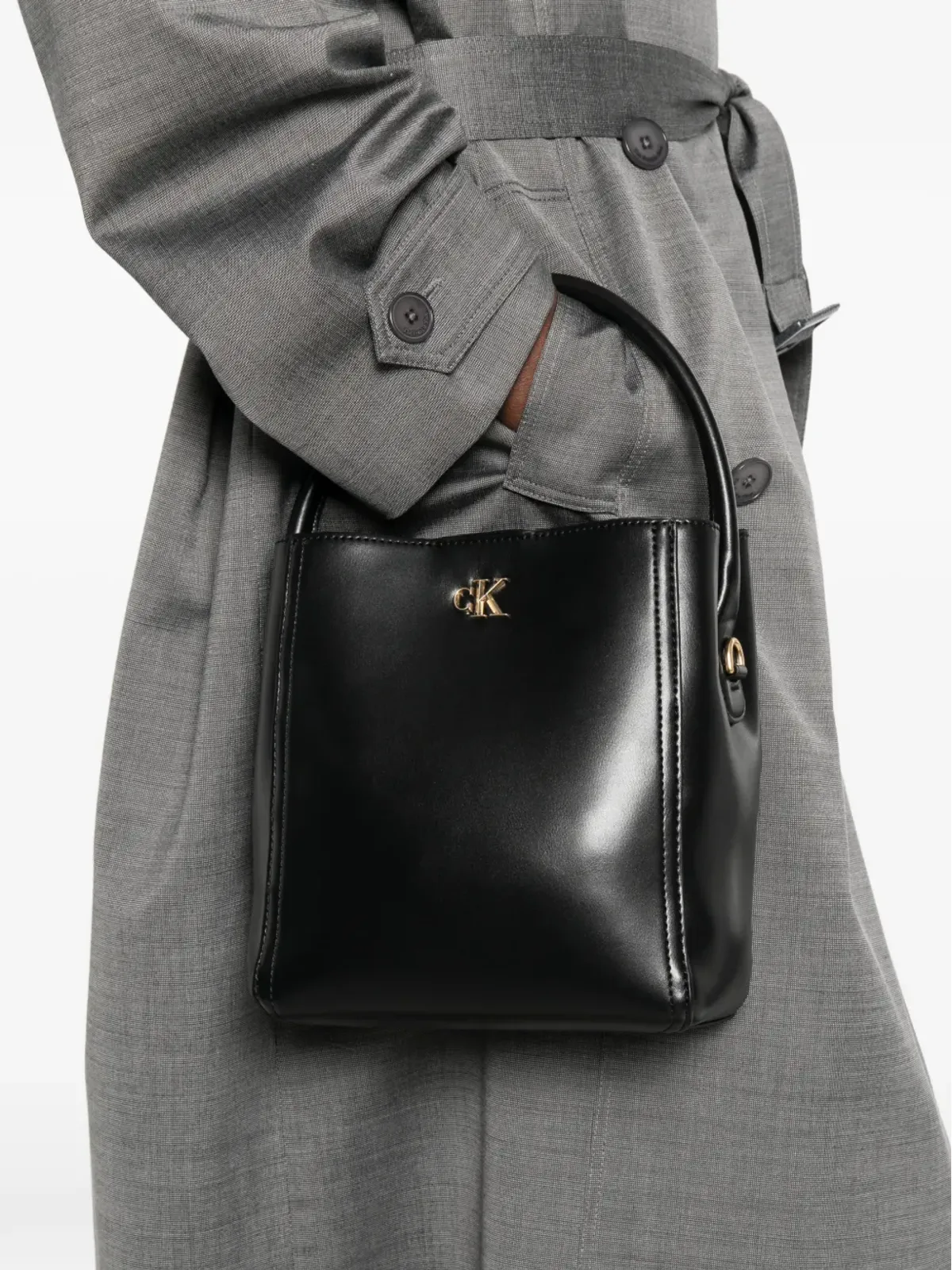 Calvin Klein ロゴ バケットトートバッグ - 画像2