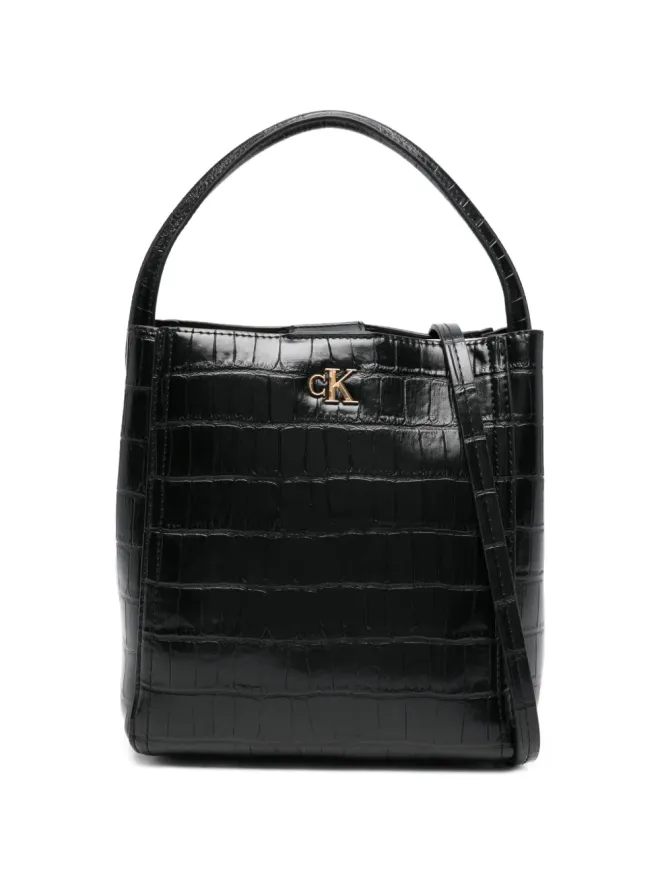 Calvin Klein Calvin Klein croc bucket strap tote bagの商品画像
