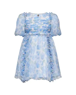 Roberto Cavalli Junior ラッフル花柄ドレス - サムネイル1