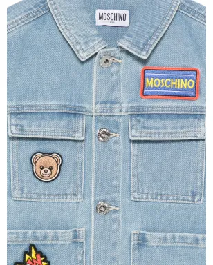Moschino Kids パッチデニムジレ - サムネイル3