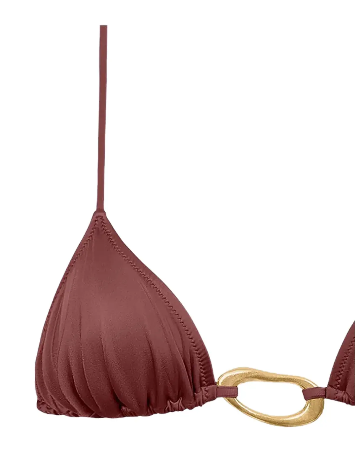 TROPIC OF C Equator ring-detail bikini top - Brown - 画像2
