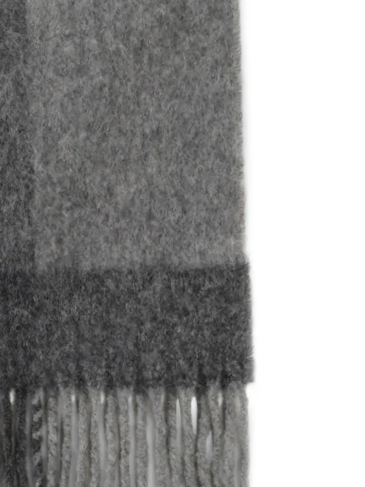 The Elder Statesman チェック柄フリンジスカーフ - 画像2