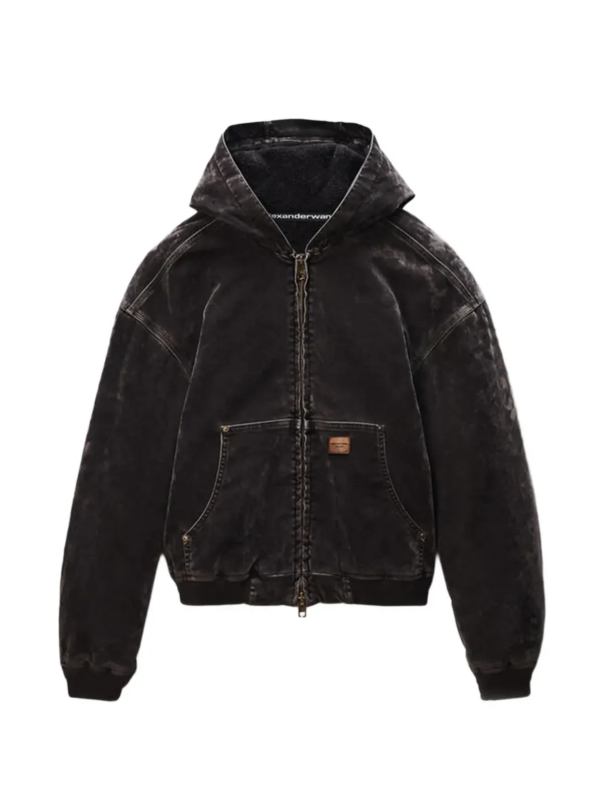 Alexander Wang フロックドオーバーサイズデニムジャケット - 画像1