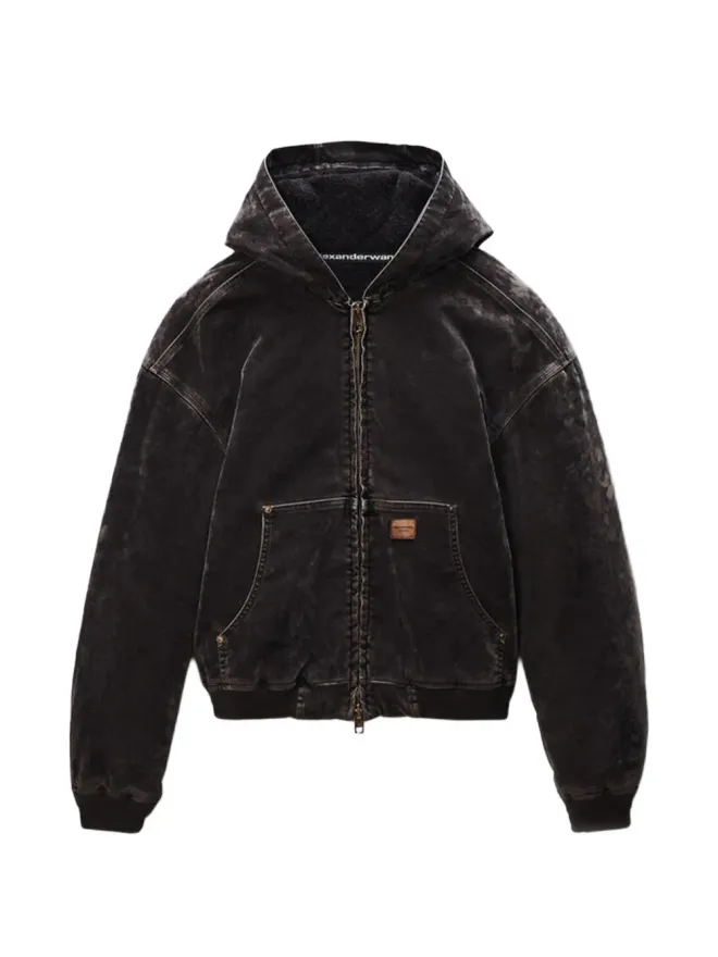 Alexander Wang Alexander Wang フロックドオーバーサイズデニムジャケットの商品画像